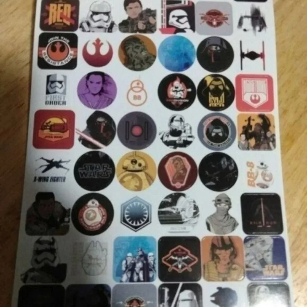 STAR WARS STICKERS-2 BOOKS= 432 STICKERS- NEW